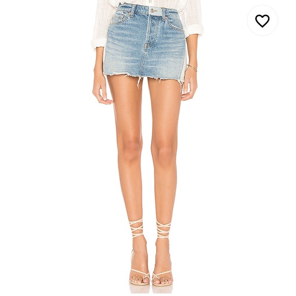 Free People Dresses & Skirts - We the Free People Patchwork Denim Jean skirt 27